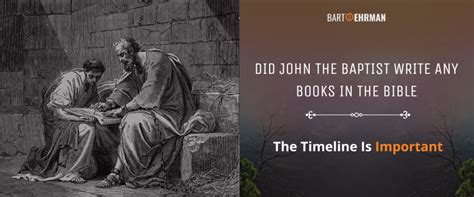 did John the Baptist write any books of the Bible?